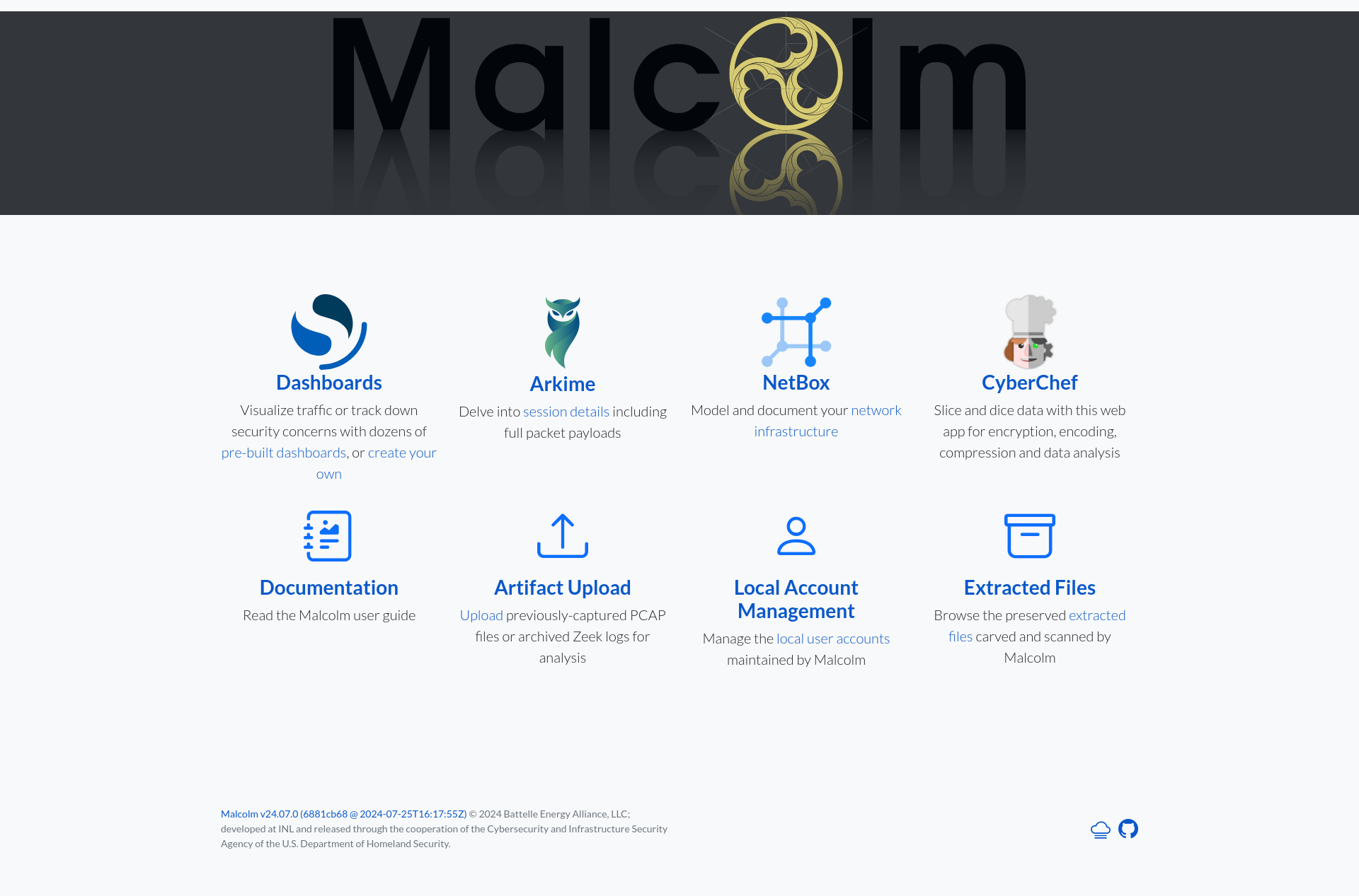 Malcolm Landing Page